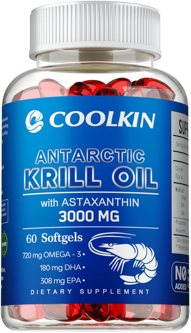 COOLKIN南極磷蝦油含蝦紅素 3000毫克, 60