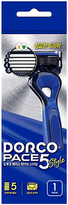 도루코 페이스5 스타일 휴대용 면도기 1p, 1개, 1개입