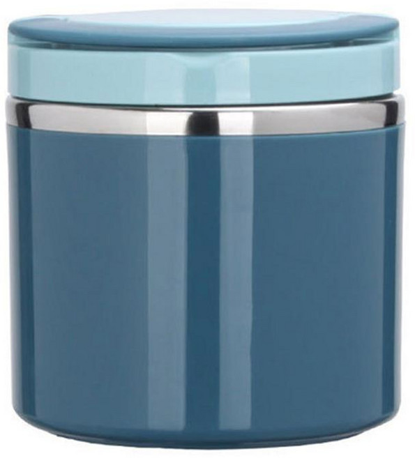 보온도시락 스프 보온병 보온 도시락 용기 차가운 뜨거운 음식 플라스크 손잡이가 달린 스테인레스 스틸 도시락, 2) 파란 - 1000ml, 1개