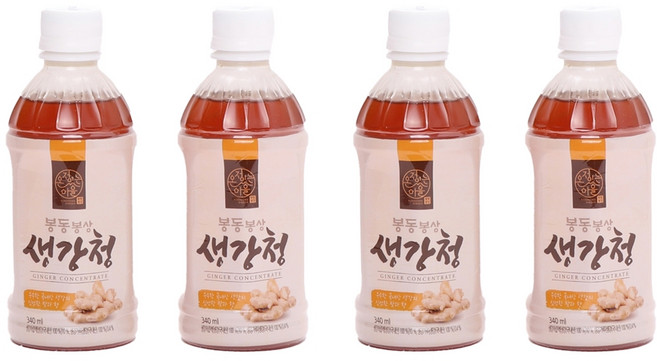 완주 봉동 생강청, 4개, 340ml