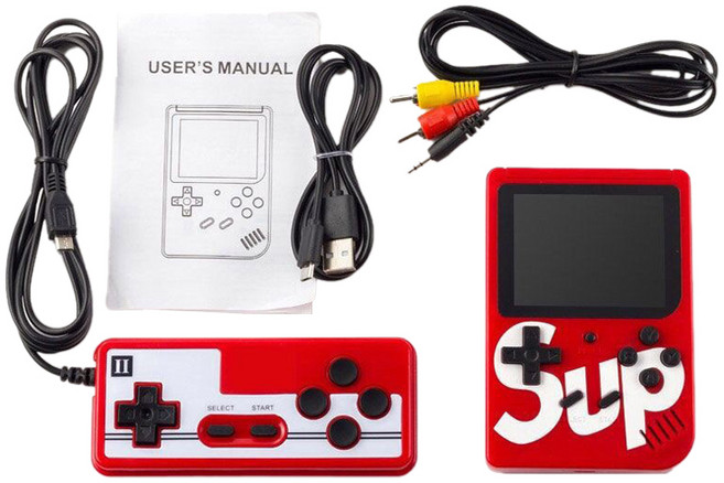 MMQ SUP2 휴대용 레트로 게임기, 레드