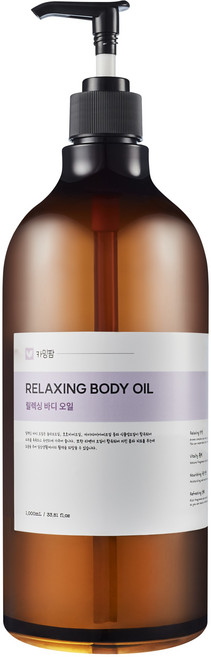 카밍팜 고보습 릴렉싱 바디오일 라벤더향 마사지오일, 1개, 1L
