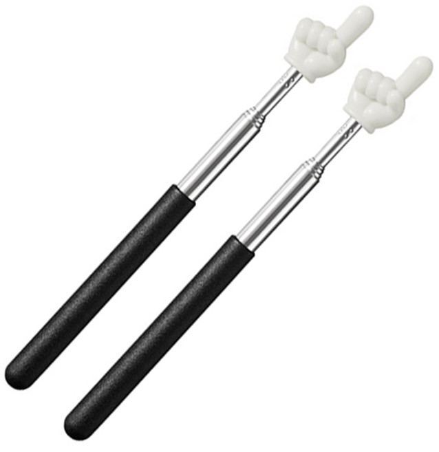 모바스 손가락 지시봉 2개 세트, 1세트, 블랙