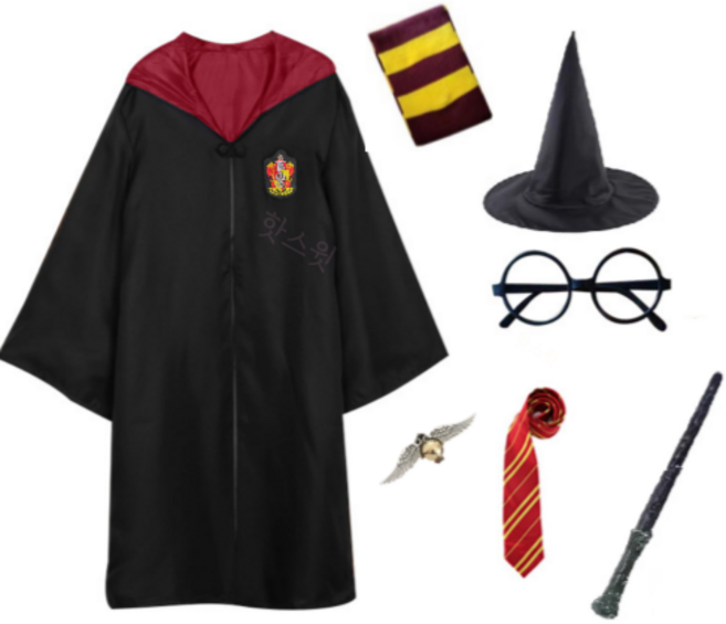 핫스윗 마법사 코스프레 7종 풀세트 남녀공용 할로윈 의상 교복 세트