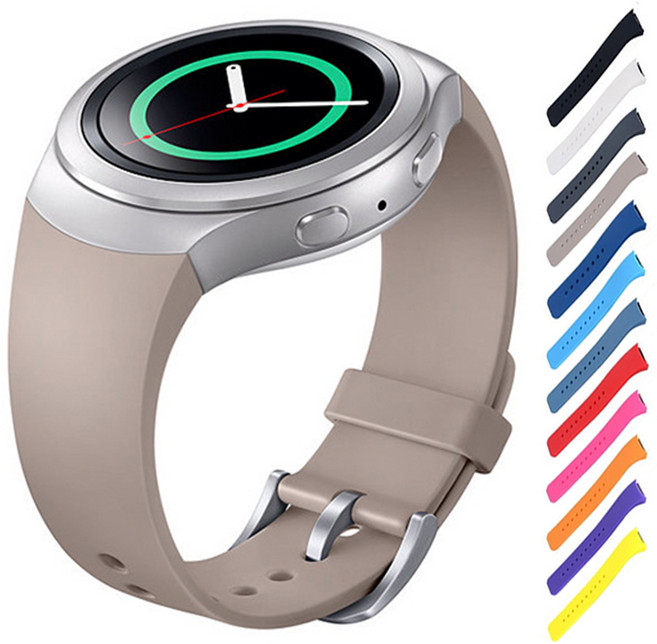 1+1 갤럭시 기어 S2 스포츠 SM-R720 실리콘 스트랩 밴드, 1개, 딥블루