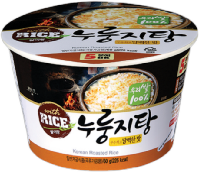 (오직미)구수한 즉석 누룽지탕 컵용기 입 누룽지명가 성찬식품, 60g, 18개