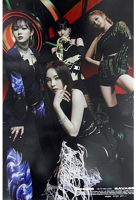 (브로마이드1종+지관통) 에스파 (aespa) - Savage P.O.S B 포스터