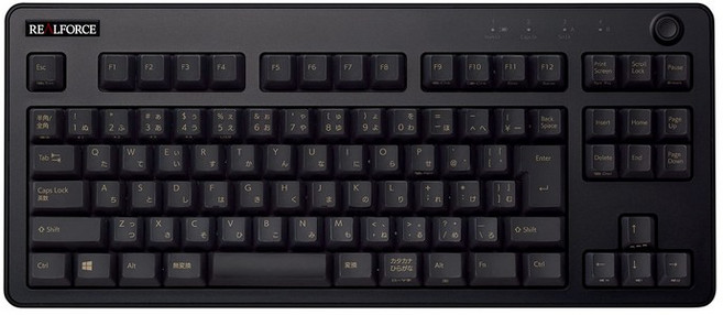 REALFORCE 리얼 포스 히가시 프레 R3 키보드 조용한 하이브리드 모델 무선 Bluetooth USB 무선유선 양대응 텐키리스 정전 용량 무접점 방식 Windows iPad iPhone Android 레이저 인쇄 일본어 배열 91 키 블랙 R3HC13