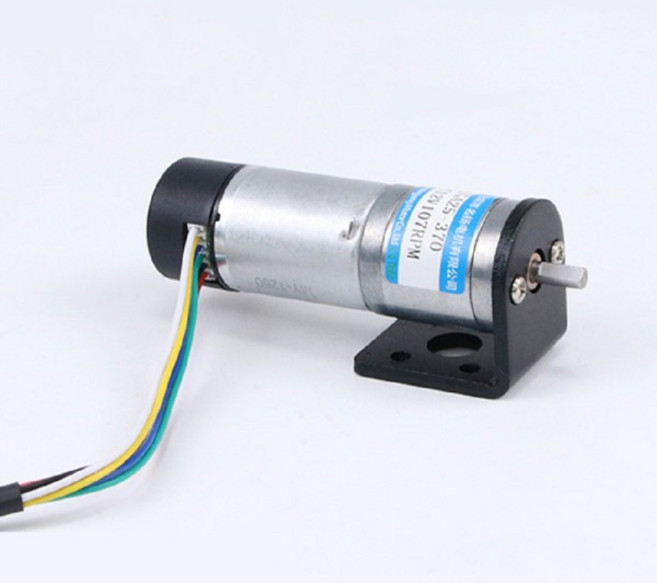인코더가있는 25mm DC 기어 모터 6V 12V 소형 바디 JGA25 370 가변 속도 Can CW, 02 only Motor 58RPM, 01 기타, 01 24V용