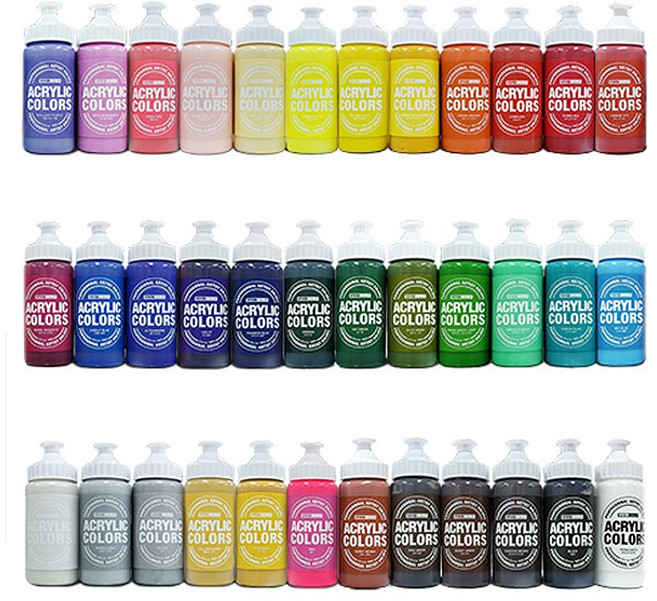 종이나라 비비드 아크릴물감 220ml 낱색, 쟌브릴리언트