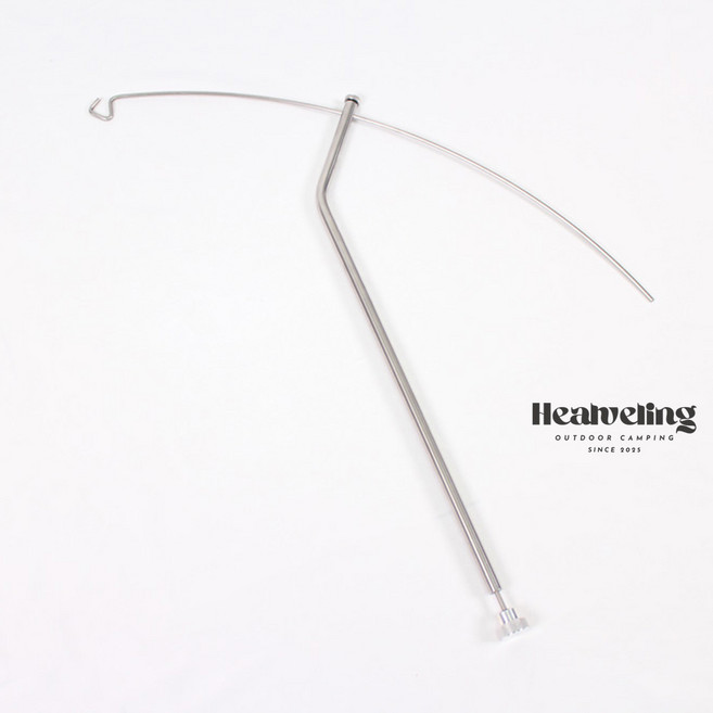 힐블링 IGT 테이블 아치형 랜턴걸이 조명 거치대 스탠드, 1개, 실버