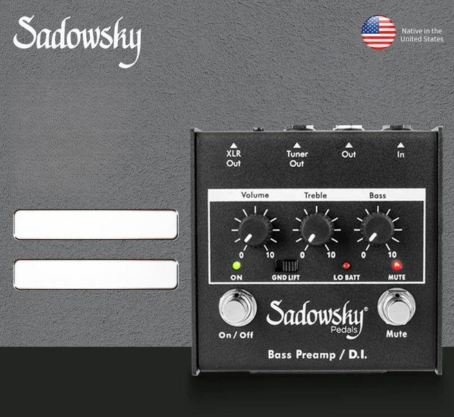 Sadowsky 베이스 프리 사도스키 앰프 재즈, 1개, SBP-1 V2 프리앰프+D.I, 기본 모델명/품번