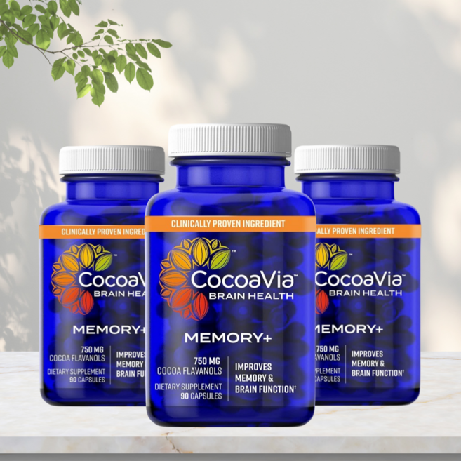 CocoaVia Memory+ Brain Supplement 750 mg 90정 3팩, 3개