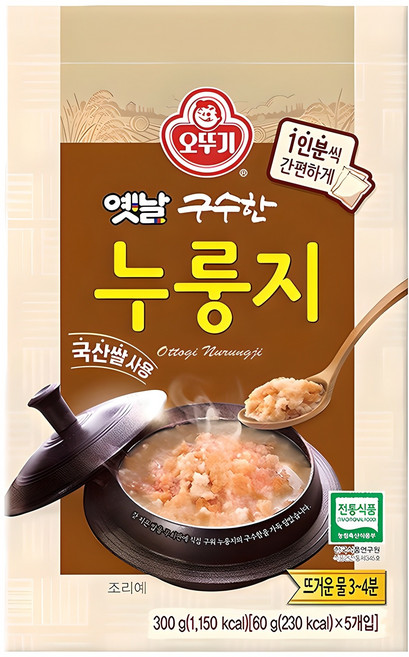 오뚜기 옛날 구수한 누룽지, 300g, 1개