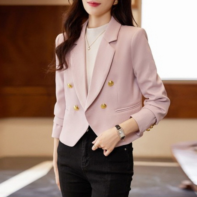 뉴욕멋쟁이 앤지 클래식 더블버튼 숏자켓