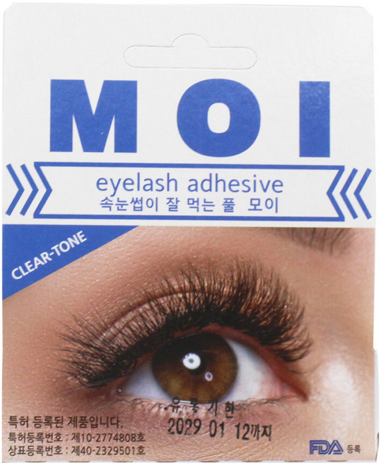 (듀오에어를 만든 곳에서 나온 신제품) 모이 속눈썹풀 속눈썹접착제 글루 7ml MOI, 1개, 모이 클리어톤 7ml