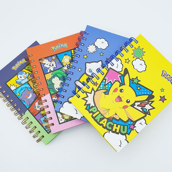 4000 포켓몬스터 베이직노트 1개-캐릭터노트 스프링 하드커버 7mm유선