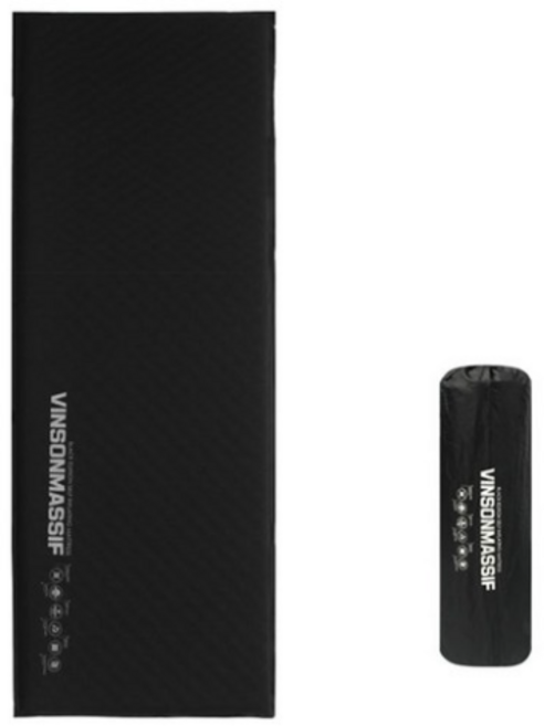 빈슨메시프 시그니처 자충 에어매트 8T + 보관가방, BLACK(블랙)