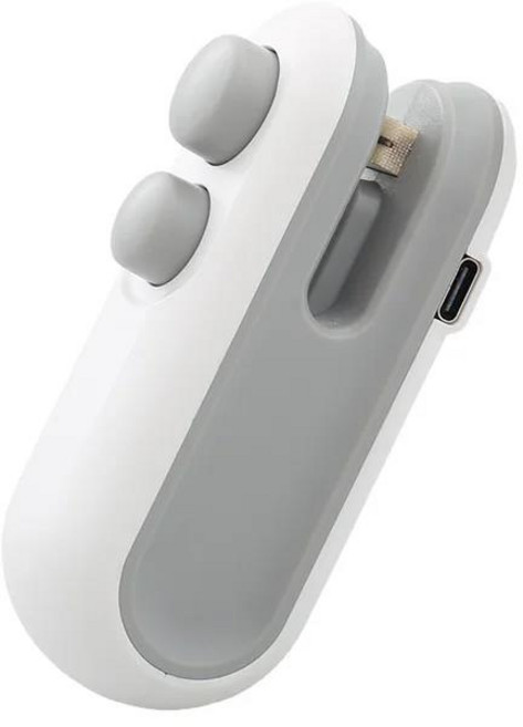 진공 봉지 기계 플라스틱 패키지 클립 백 휴대용 식품 포장 가정용 열, 01 White_01 CHINA