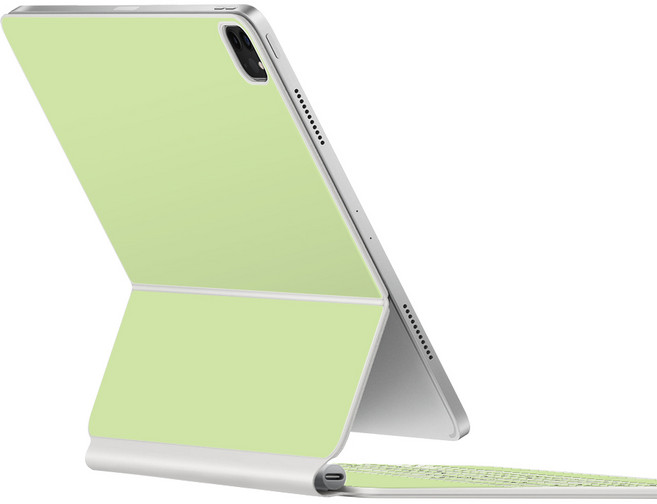 알럽스킨 아이패드 프로 6세대 5세대 4세대 3세대 호환 12.9인치 매직키보드 스킨 보호필름, 라이트 그린