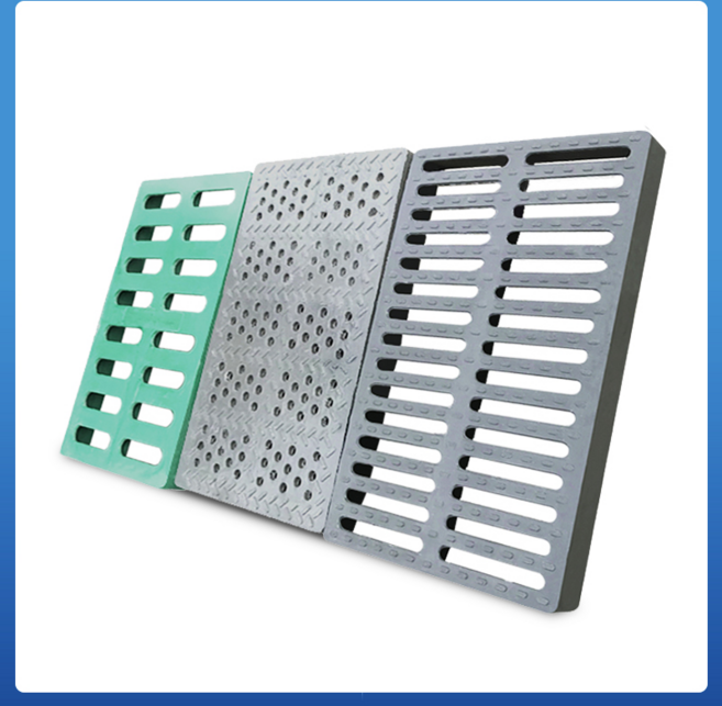 배수로 덮개 우수 배수관 트랜치 빗물 받이 처마 사각, 1개, 둥근 구멍250x500x30보행자 모델