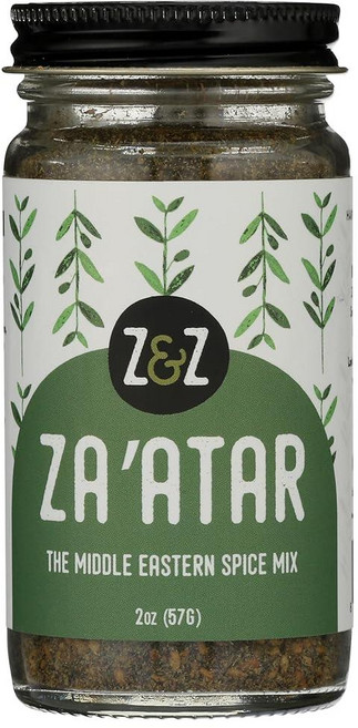 Za'atar by Z&Z | 자타르 향신료 옻나무 구운 참깨가 들어간 Za'atar 향신료 블렌드 | 빵 샐러드 닭고기 또는 간식을 위한 Za'atar 시즈닝 | 짭짤, 2 Ounce (Pack of 1)
