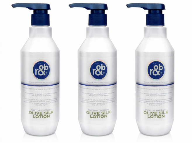 우신 알앤비 피톤테라피 올리브 실크 로션, 440ml, 3개