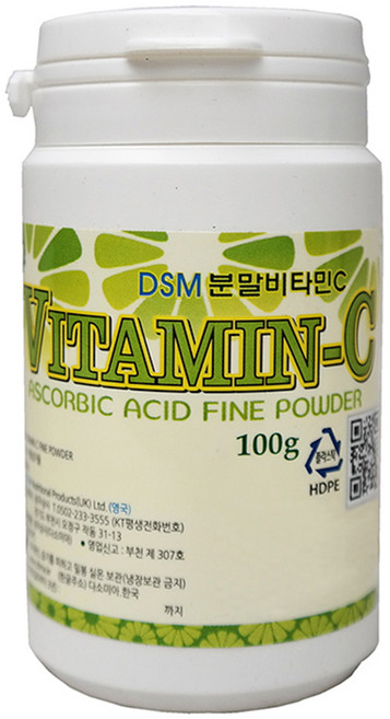 영국산 DSM 분말비타민C 100g, 3g용 1개+ 1g용 2개, 알미늄팩 100g 1개, 1개