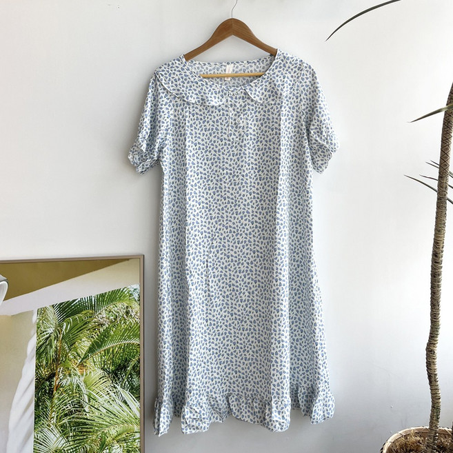 엘라운지 쁘띠 플라워 원피스 파자마