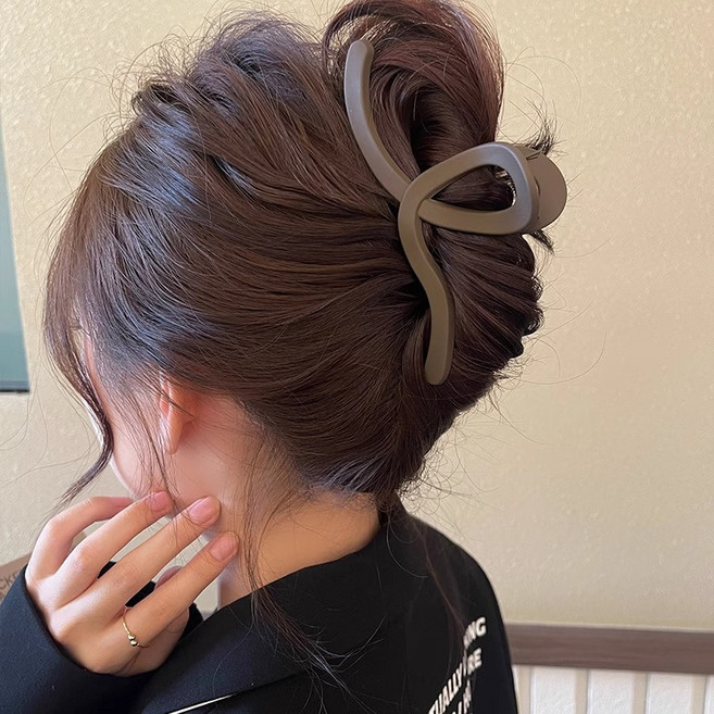 13cm 대형 웨이브 꼬임 집게핀 올림머리 헤어집게핀