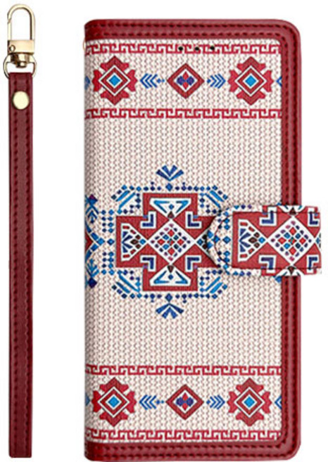 갤럭시 A15 A155 스피릿 패턴 슬림 카드 수납 다이어리 케이스 스트랩 포함