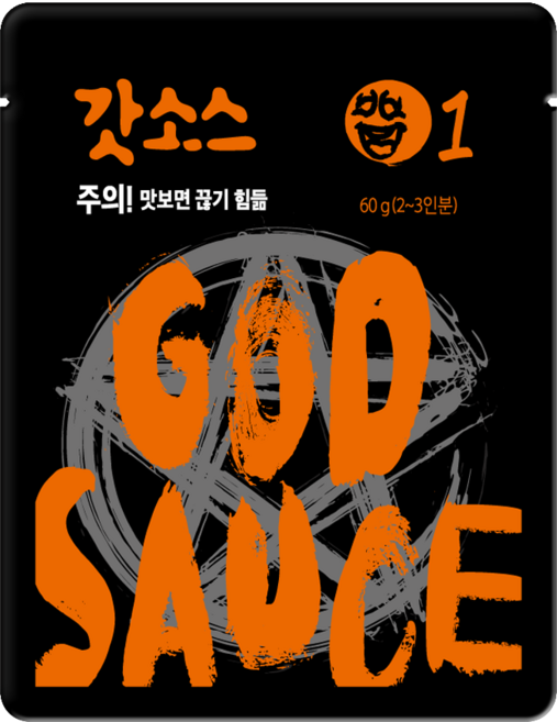 갓소스 1 2 3 단계 파우치 (60g) 3종 택1, 60g, 1개