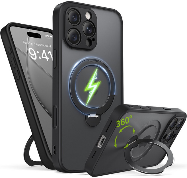모보시 아이폰 360도 회전 맥세이프 링 스탠드 거치대 휴대폰 케이스