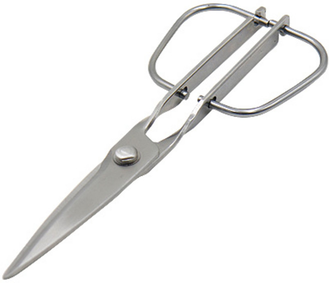 올스텐 분리형 절삭 주방가위 직선형, 실버, 1개