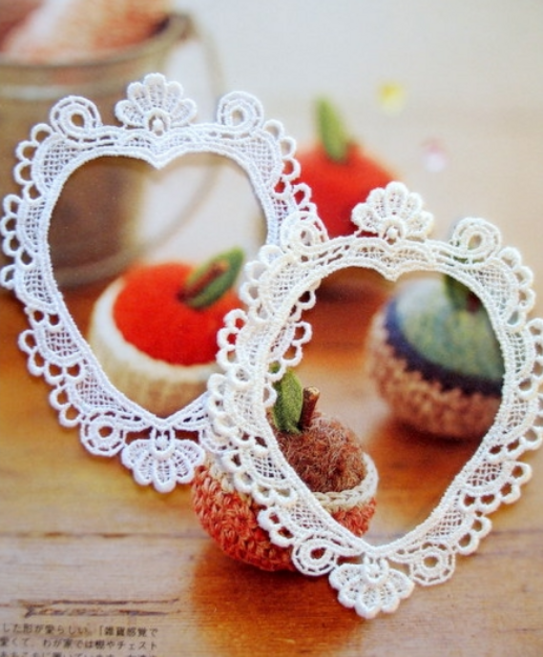 릴리패브릭 하트모티브프리임 2color-031, 아이보리, 1개