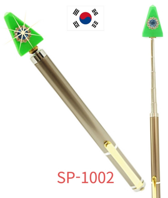 (보스)보석 삼각봉 지시봉 펜형 지시봉 포인터, 보석 삼각봉 지시봉, 1개