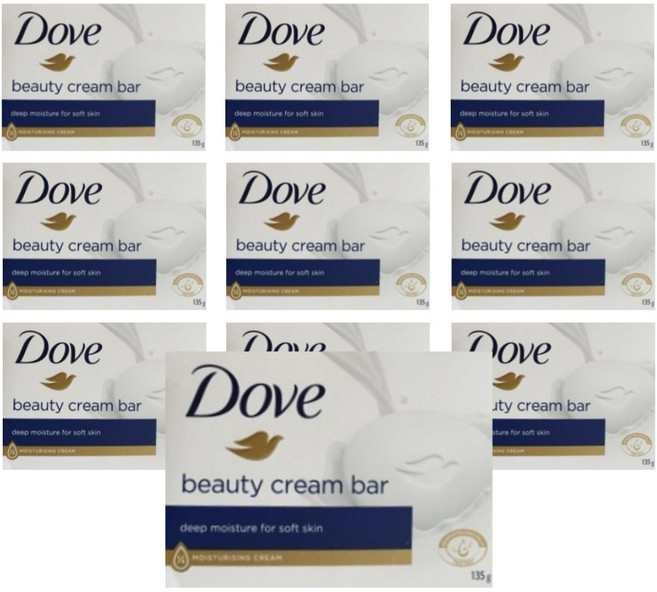 도브 뷰티 바 비누, 135g, 10개입