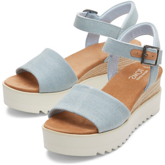 24SS [다이에나] 밝은 블루 여성 샌들 TOSO4E095B1