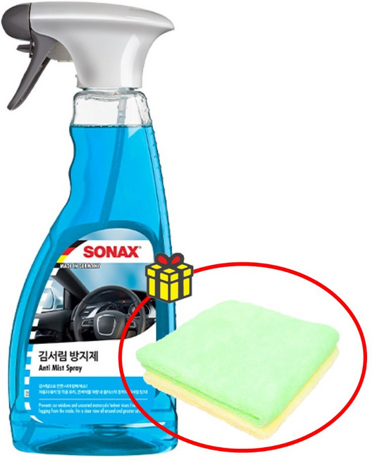 소낙스 김서림 방지제 자동차 앞유리 습기제거제 안티포그 500ml+타월, 1개, 500ml