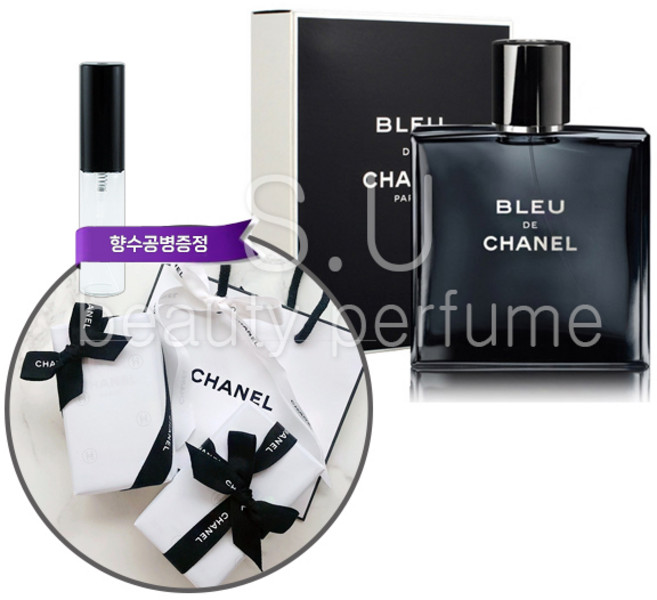 샤넬 블루 드 샤넬 EDT 오 드 뚜왈렛 100ml (오늘출발) 무료선물포장+쇼핑백+향수공병증정, 1개