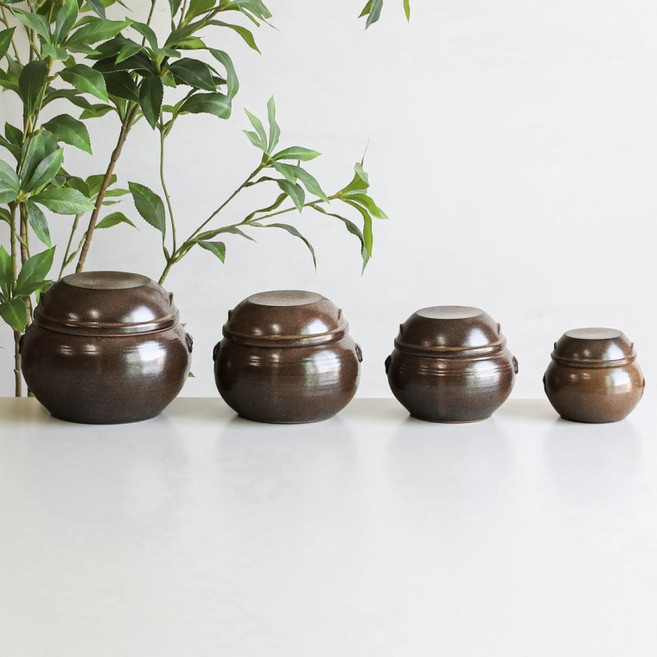 국내산 미니 옹기 소품 현관 소금 항아리 작은 단지 양념통, 1개, 자배기 전통 미니 항아리 (2호)