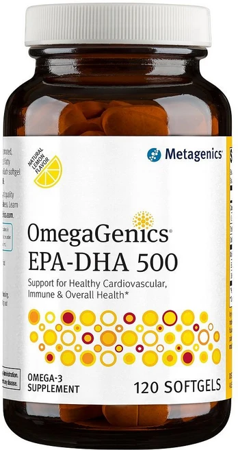 Metagenics OmegaGenics EPA DHA 500 메타제닉스 오메가 3 120정, 상세참조, 1개 - 쿠팡