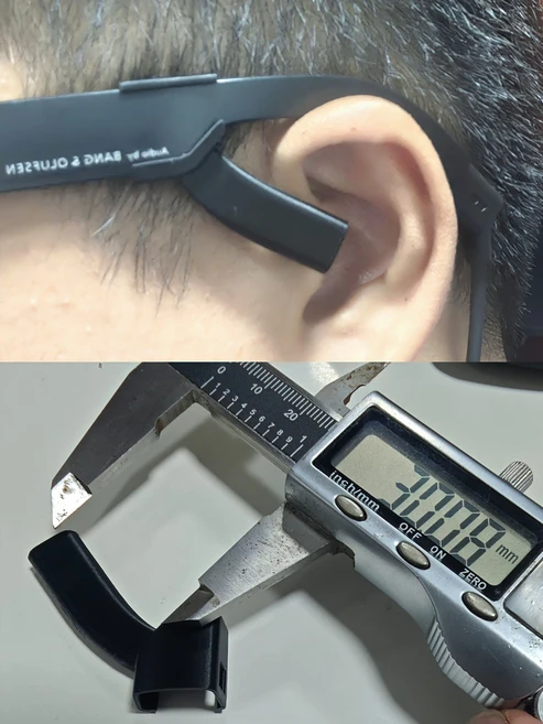 레이네오 에어4 프로 스마트 안경 AR 액세서리 사운드 가이드 튜브 이어머프 에코 커버 리시버 핀, 01 China Mainland, 04 30mm