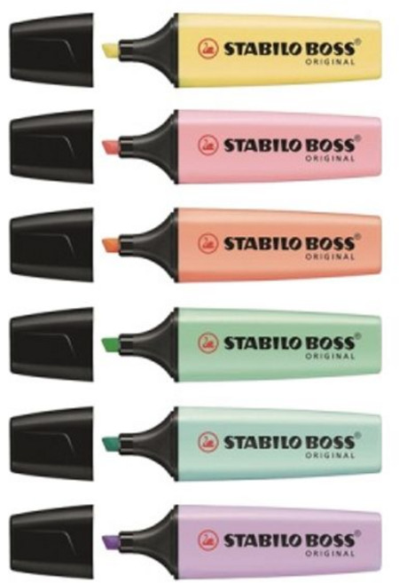 아트박스/스타빌로 스타빌로 보스 파스텔 하이라이터 형광펜 [00350322], 파스텔그린