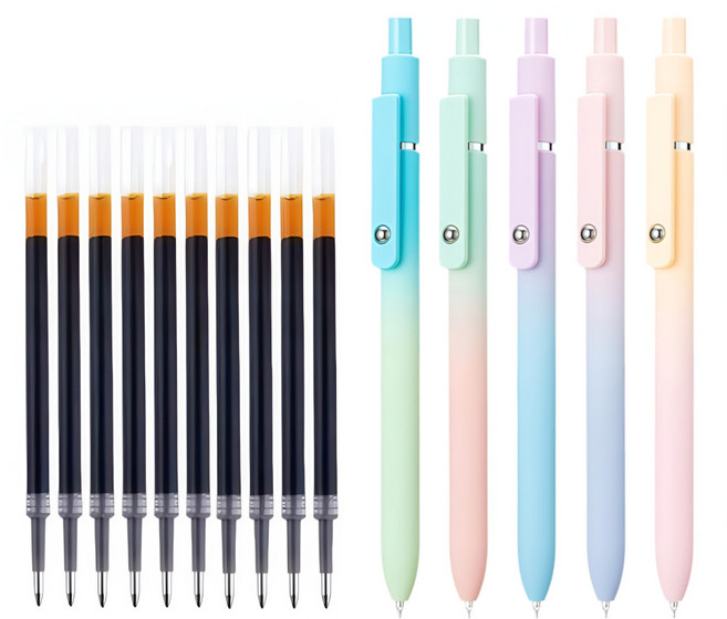 제니스 오로라 퀵 드라이 다오완스 젤펜, 1세트, Aurora Body (with 10 Refills)