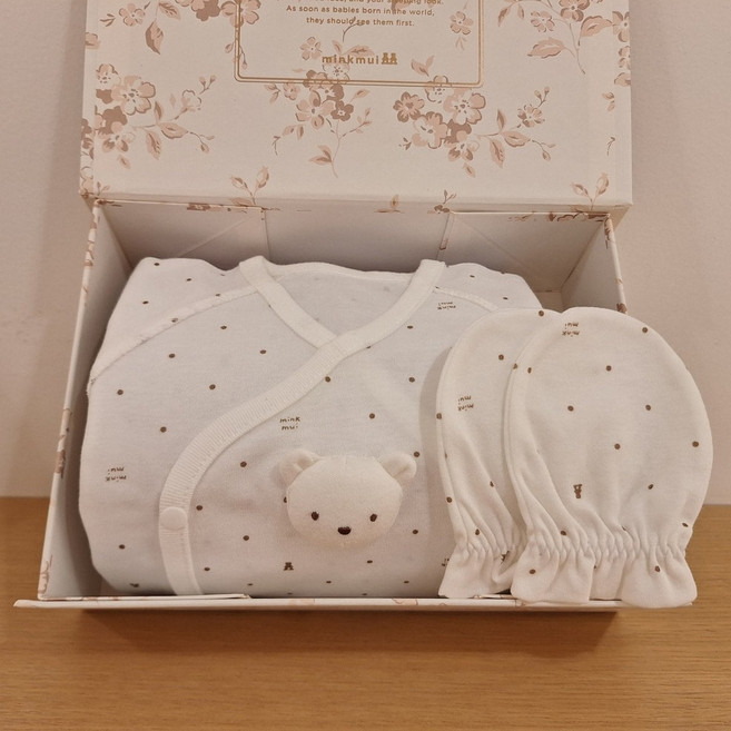 밍크뮤 25FW출산선물 WH뮤뮤BI배내저고리&손싸개세트35A70-000-01*35A70-008-03 184892