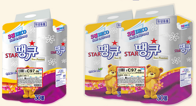 3겹30롤 화장지 두루마리휴지 다양한 선택옵션 홍보스티커무료, 8[15m+정품]5G땡큐(레드)3겹30롤