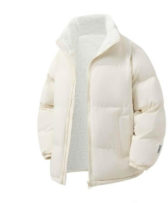 防風立領運動外套 鋪棉保暖 戶外登山滑雪防寒防水刷毛棉衣 寬鬆情侶麵包外套