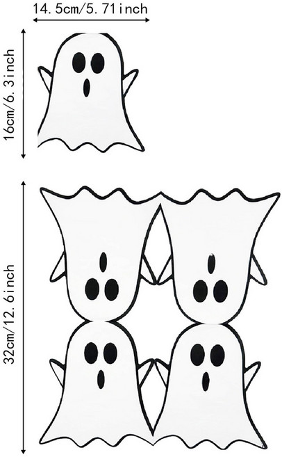 印花餐巾紙 小雛菊 派對生日週歲佈置 用紙巾, 幽靈紙巾-20pcs, 1個