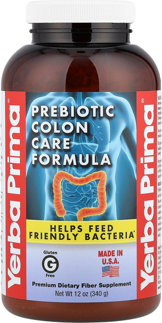 Yerba Prima 프리바이오틱 대장 케어 포뮬라 340g(12oz) Prima (예르바 프리마), 1개